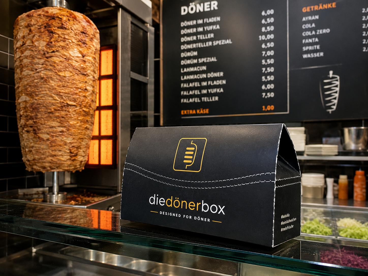 Döner met DieDönerBox in de zaak